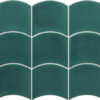 WAVTEGRG12 - WAVE TEAL GRASSY GLOSS - 120MMX120MM