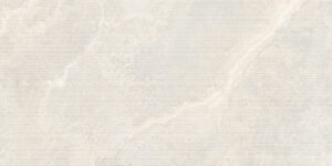 612CR01D - CROWN TRAVERTINE WHITE STRUCTURED DECOR - 600X1200mm