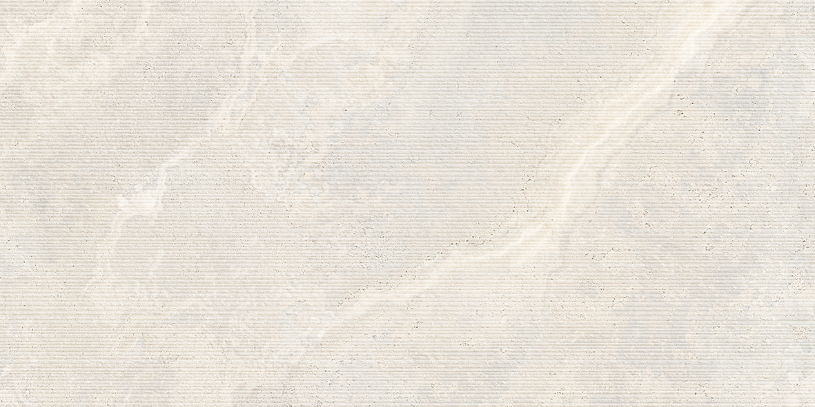 612CR01D - CROWN TRAVERTINE WHITE STRUCTURED DECOR - 600X1200mm