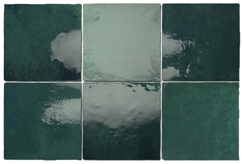 AC-1254C - ARTISAN MOSS GREEN SUBWAY GLOSS - 132X132MM