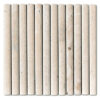 MMSP-TRAC-3DFLT-H - 3D FLUTE MARBLE MOSAIC TRAVERTINE CLASSICO HONED - 300X300MM