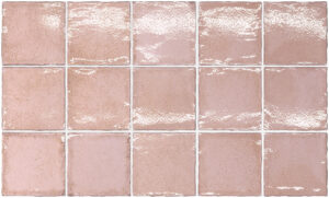 ALTDPG1 - ALTEA DUSTY PINK SUBWAY GLOSS - 100X100MM