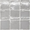 ALTSMG1 - ALTEA SMOKE GREY SUBWAY GLOSS - 100X100MM