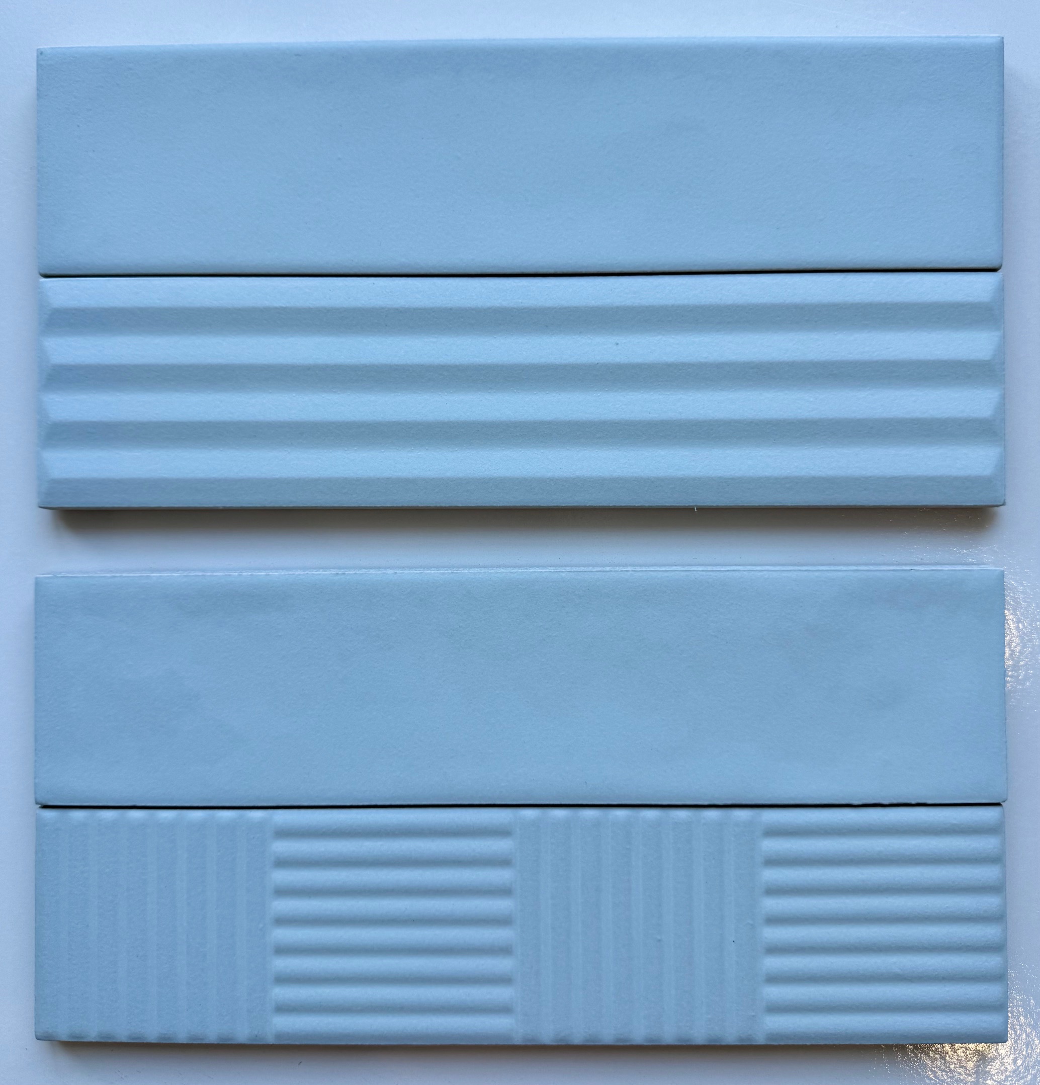 VLME BLUE - VOLUME BLUE - MATT - 3D BAMBOO & PYRAMID - 60X250MM