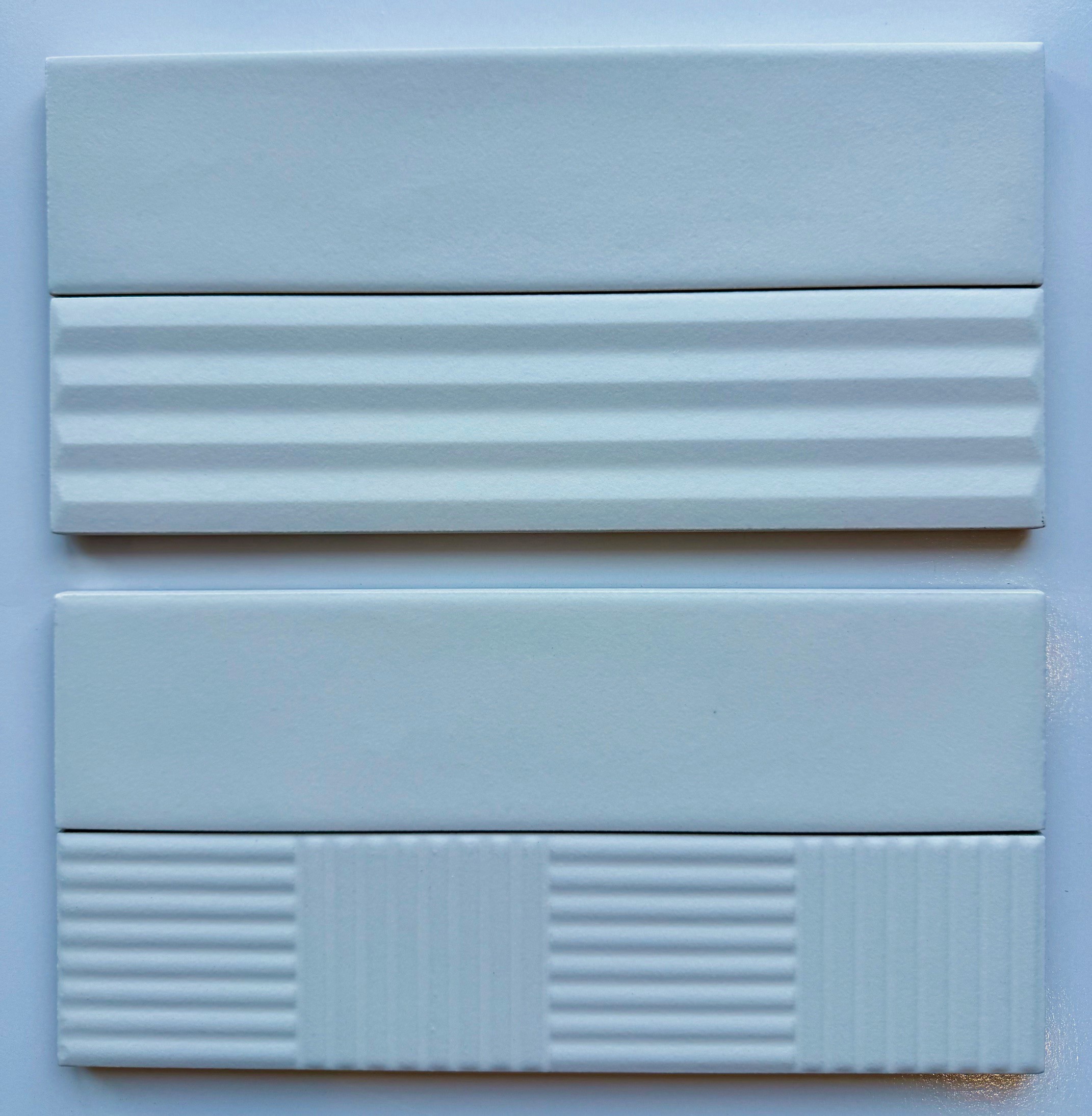 VLME WHITE - VOLUME WHITE - MATT - 3D BAMBOO & PYRAMID - 60X250MM