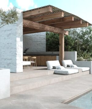 Alternative view of Turin Grey Stone-Look Porcelain Tile